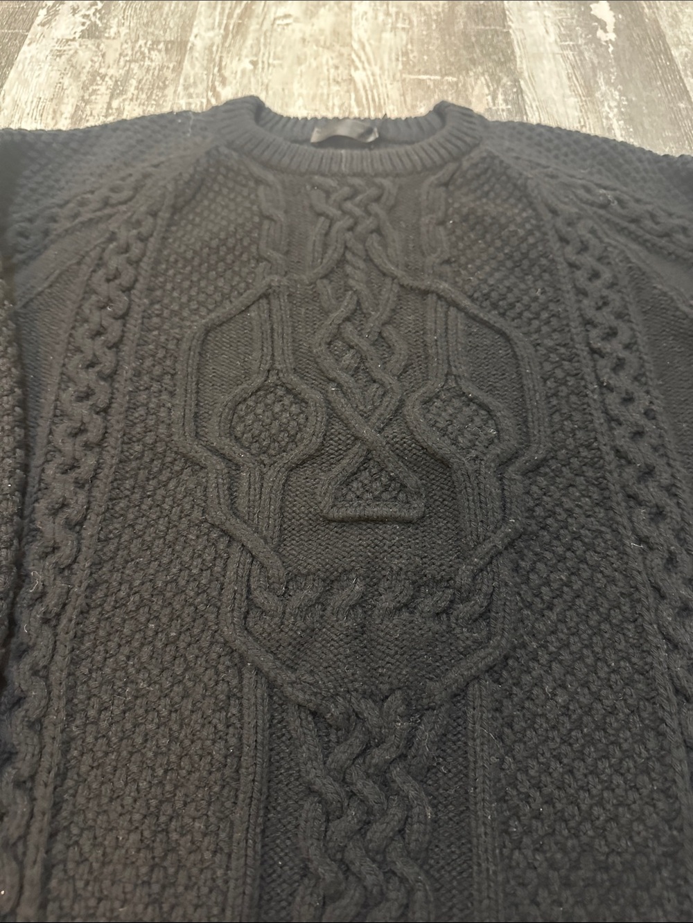 Alexander McQueen super rare skull cable knit sweater